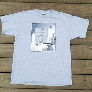 Tultex graphic t-shirt for  skiers